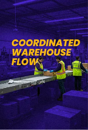 Coordinated warehouse flow